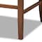 Baxton Studio Alira Beige Upholstered Walnut Wood Button Tufted Bar Stool Bench 160-9947 - alternate 7